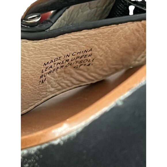 Michael Kors Warren Sandals Size 7 Black White Platform Heels Leather - Picture 7 of 9